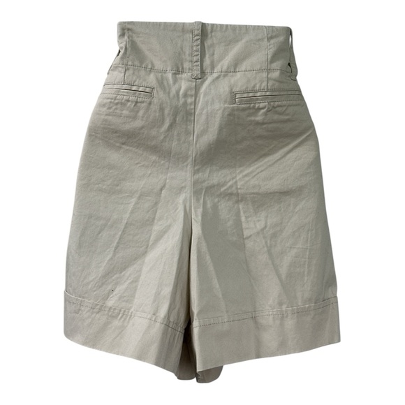 Madison High Waist Tan Tailored Shorts - Picture 2 of 6